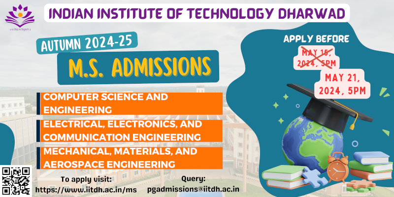 The Applications for Autumn 2024-25 admissions are invited in MS ...